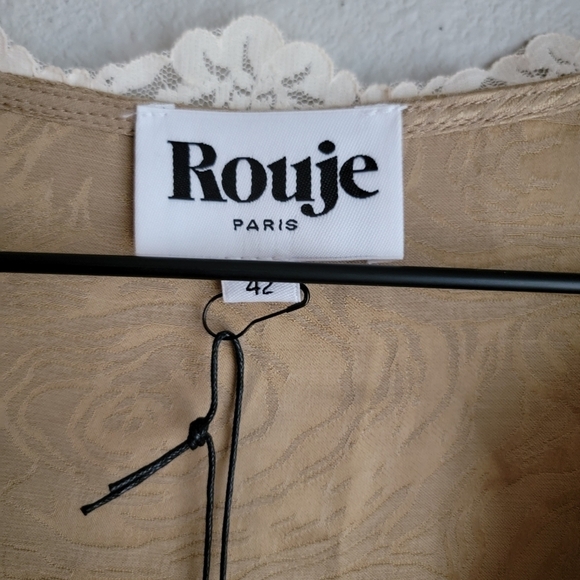 Rouje Aldo Top in Jacquard Sable size 42 NWT - Picture 5 of 10